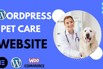 design a wordpress pet website, pet store, pet training, pet supplier