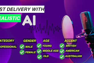 do text to speech real human like ai voice over in 12 hours