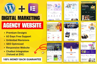build ai powered digital marketing agency website or smma website