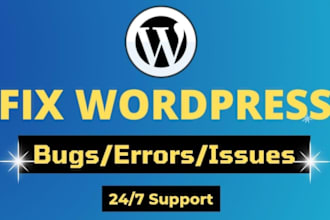 fix your wordpress bug or error in 1 hour