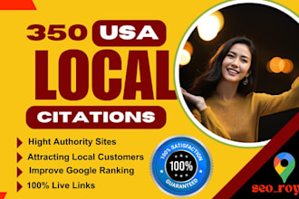 list your business in 350 USA, UK, au, ca local directories for local SEO