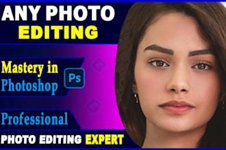 do all kinds of professional photo editing in adobe photoshop