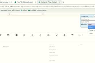 integrate asterisk pbx issabelpbx freepbx with vtiger CRM