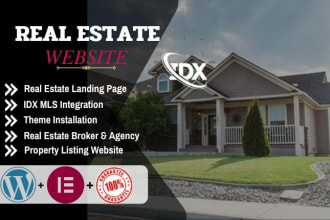 create a real estate idx website in wordpress with idx mls integration