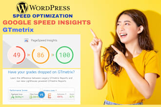 do wordpress speed optimization, google speed insights, gtmetrix