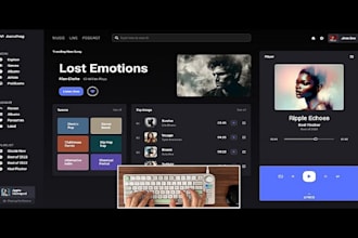 do professional music website design and development