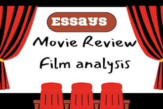 write essays in movie review, film analysis, music, poem and songs review blogs