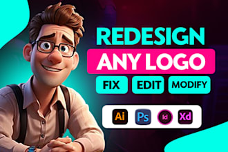 edit, fix, redesign logo, do graphic design, illustrator, photoshop ai, psd work