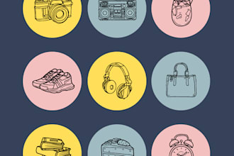 create instagram story highlight icons in 1 hour