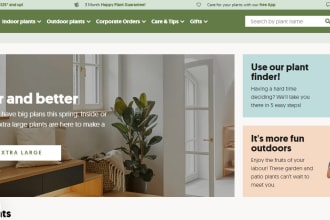 design house plants shopify store fake plants store artificial plants website