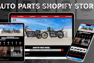 build custom auto parts shopify store car parts, wheel accessories ymm website