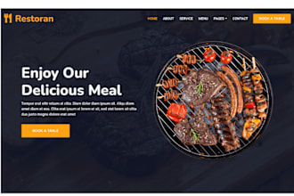 design travel agency website restaurant website food website logistic website