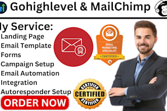 expert gohighlevel, mailchimp, go high level funnel sales funnel, hubspot CRM