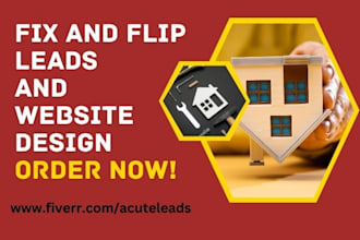 fix and flip leads property management real estate mortgage loan leads website