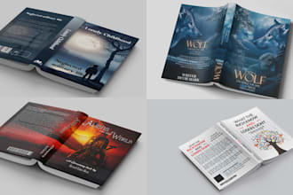 create kindle book cover design, ebook cover design, paperback and book design