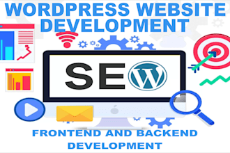 be your expert wordpress developer, frontend and backend website development