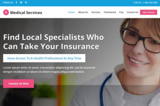 design medicare insurance website home care website health insurance website