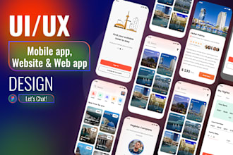 design app ui, web app ui, website ui, uiux in figma