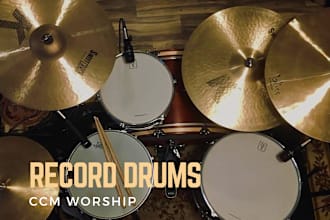 record and edit real drums for your worship ccm song