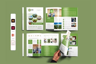 design brochure, company profile, booklet, catalog design