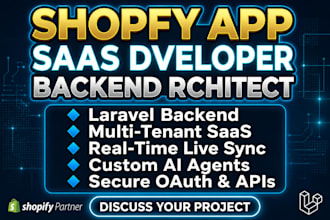 do custom shopify ai app backend with laravel multi tenant oauth live sync