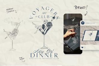 create a hand drawn logo for your brand