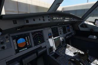 teach you to fly the airbus a320 with real world operation