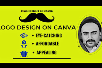 design eye catching affordable logo created with canva