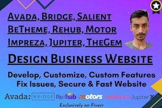 customize bridge, salient, betheme, jupiter, impreza, thegem, rehub, motor theme