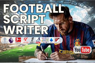 be scriptwriting your football youtube video script writer
