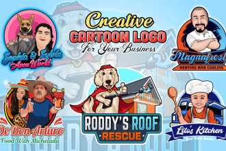 design creative cartoon caricature mascot logo