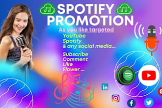 do zero bot organic spotify youtube promotion, pitch 900 playlist, spotify track
