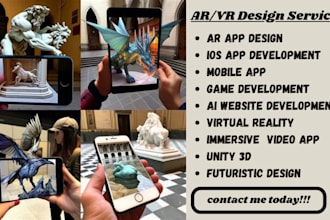 create augmented reality ar app using unity virtual reality ai app design