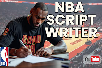be your nba scriptwriter for youtube videos