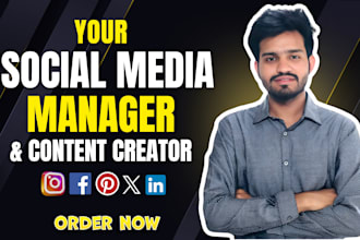 be your monthly social media content creator and marketing manager