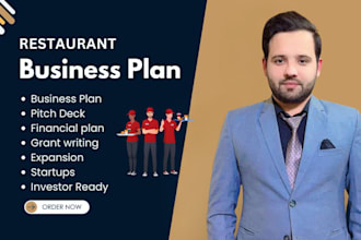 create coffee shop restaurant food truck business plan and pitch deck