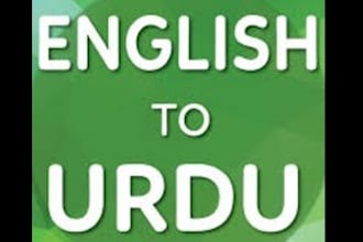 do translation from english to urdu and urdu to english