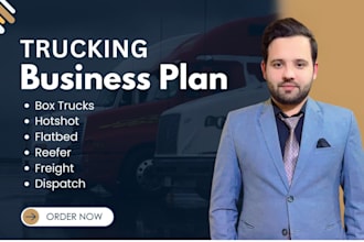 develop trucking logistics freight dispatch business plans and financial plan
