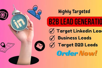 provide highly targeted b2b and linkedin lead generation for any niche