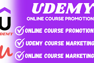 make video promotion for your udemy, provide your free coupon link here