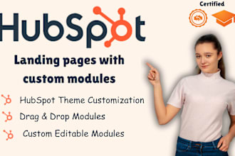 hubspot landing pages with custom modules