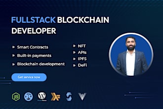 fullstack blockchain developer with advance skills