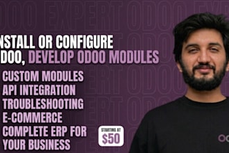 install or configure odoo, develop odoo modules