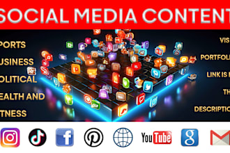 be your social media content creator instagram, facebook, tiktok