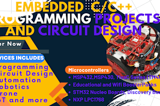 do embedded c cpp coding for msp tivac stm32 and lpc boards