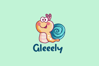 do a unique snail mascot logo design satisfaction guaranteed