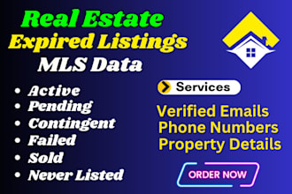 provide real estate expired listings motivated seller leads mls data