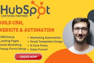 setup zoho CRM, hubspot crm, hubspot landing page for sales