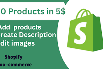 add products,description,edit images,title,tags on shopify
