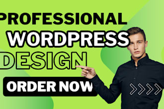 design modern wordpress business website and blog site